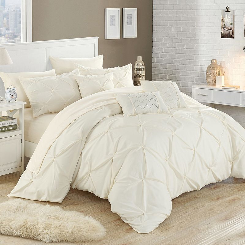 59888823 Chic Home Hannah 8-piece Twin Comforter Set, Beig/ sku 59888823