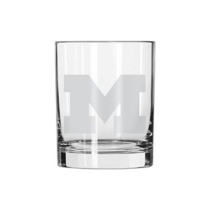 Boelter Michigan Wolverines Satin-Etched Rocks Glass