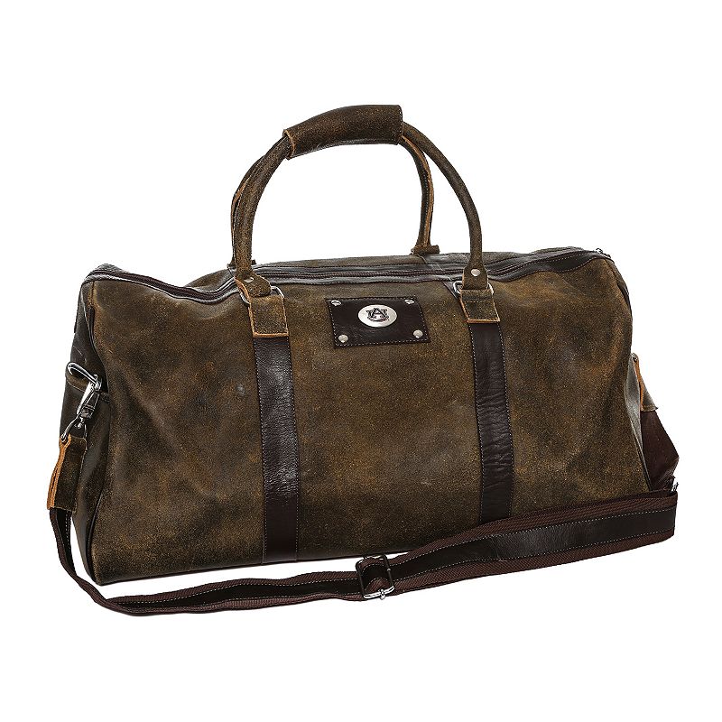 Auburn Tigers Premium Weekender Duffle Bag, Brown