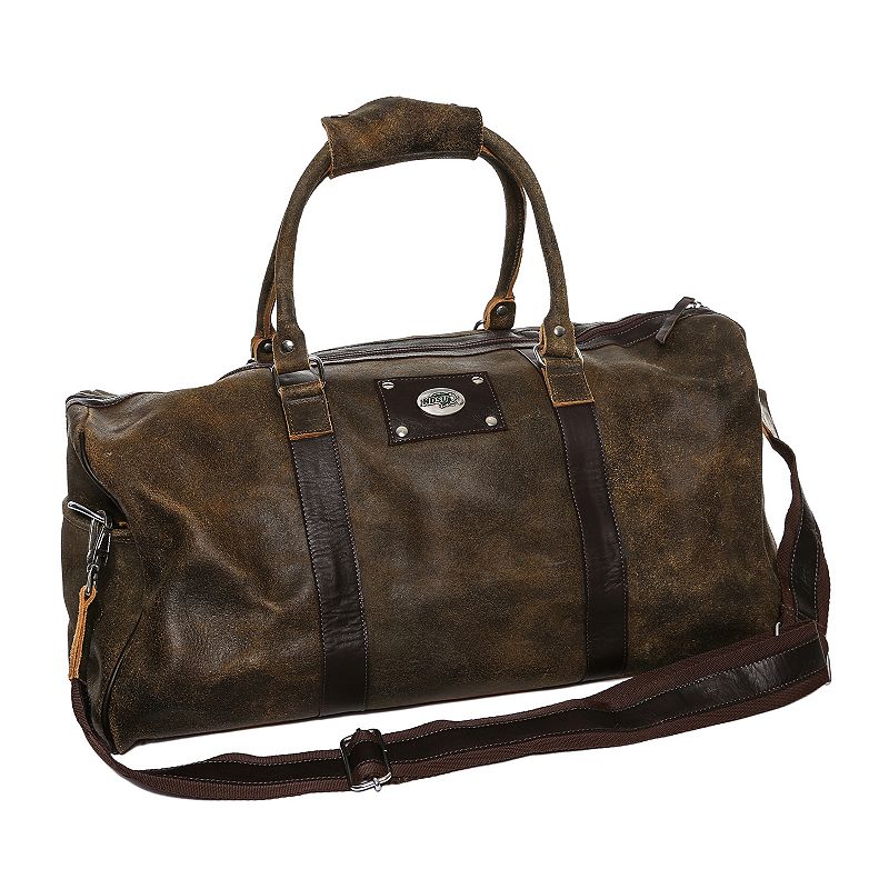 North Dakota State Bison Premium Weekender Duffle Bag, Brown