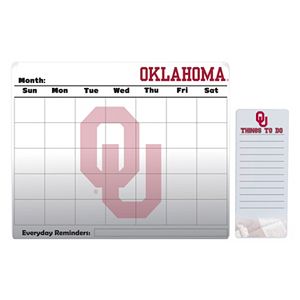Oklahoma Sooners Dry Erase Calendar & To-Do List Pad Set