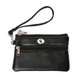 Michigan State Spartans Leather Wristlet