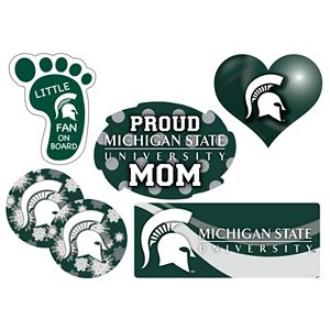 Michigan State Spartans Proud Mom 6-Piece Decal Set
