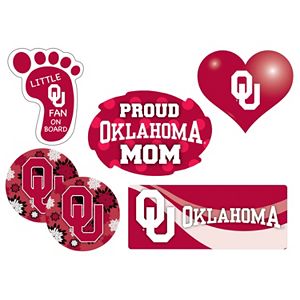 Oklahoma Sooners Proud Mom 6-Piece Decal Set
