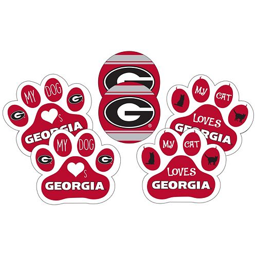 Georgia Bulldogs Pet 6-Piece Magnet Set
