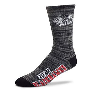 Men's For Bare Feet Chicago Blackhawks Deuce Crew Socks