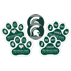 Michigan State Spartans Pet 6-Piece Magnet Set