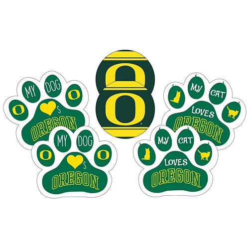 Oregon Ducks Pet 6-Piece Magnet Set