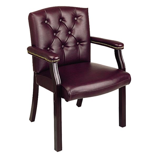 Office Star Products Mahogany Traditional Visitor's Chair