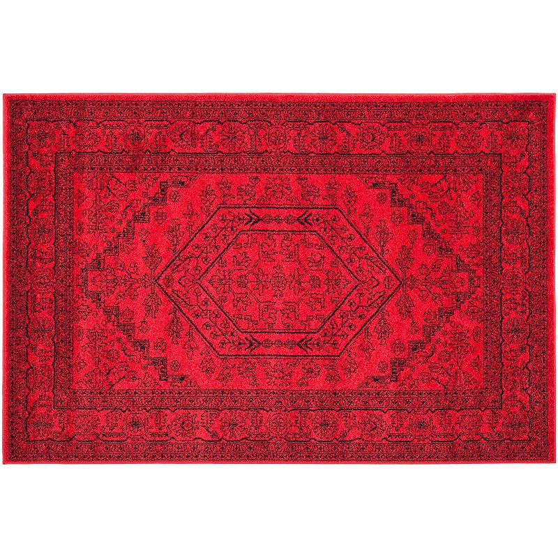 Safavieh Adirondack Cyan Framed Floral Rug, Multicolor, 8Ft Sq