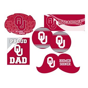 Oklahoma Sooners Proud Dad 6-Piece Decal Set