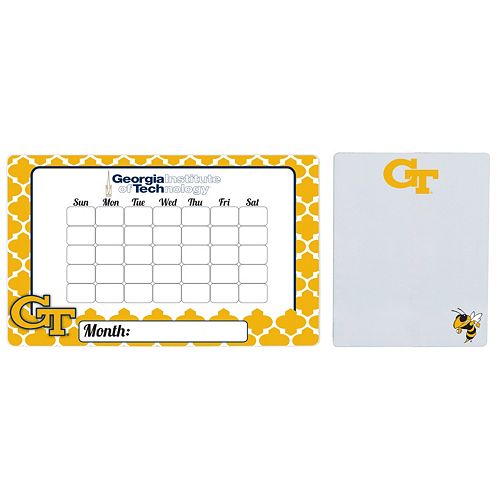 Georgia Tech Yellow Jackets Dry Erase Calendar & To-Do List Magnet Pad Set