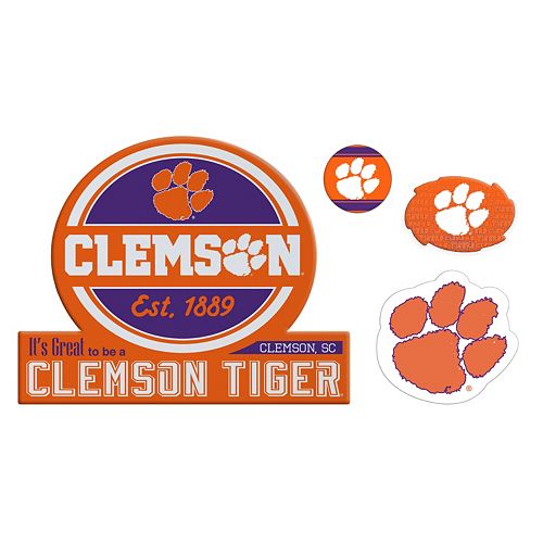 Clemson Tigers Game Day 4-Piece Magnet Set