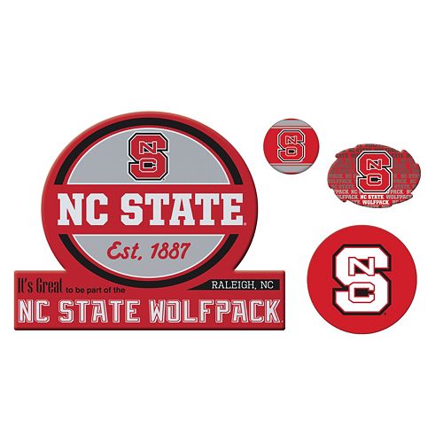 North Carolina State Wolfpack Game Day 4-Piece Magnet Set
