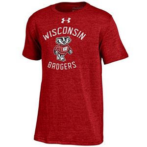 Boys 8-20 Under Armour Wisconsin Badgers Triblend Tee