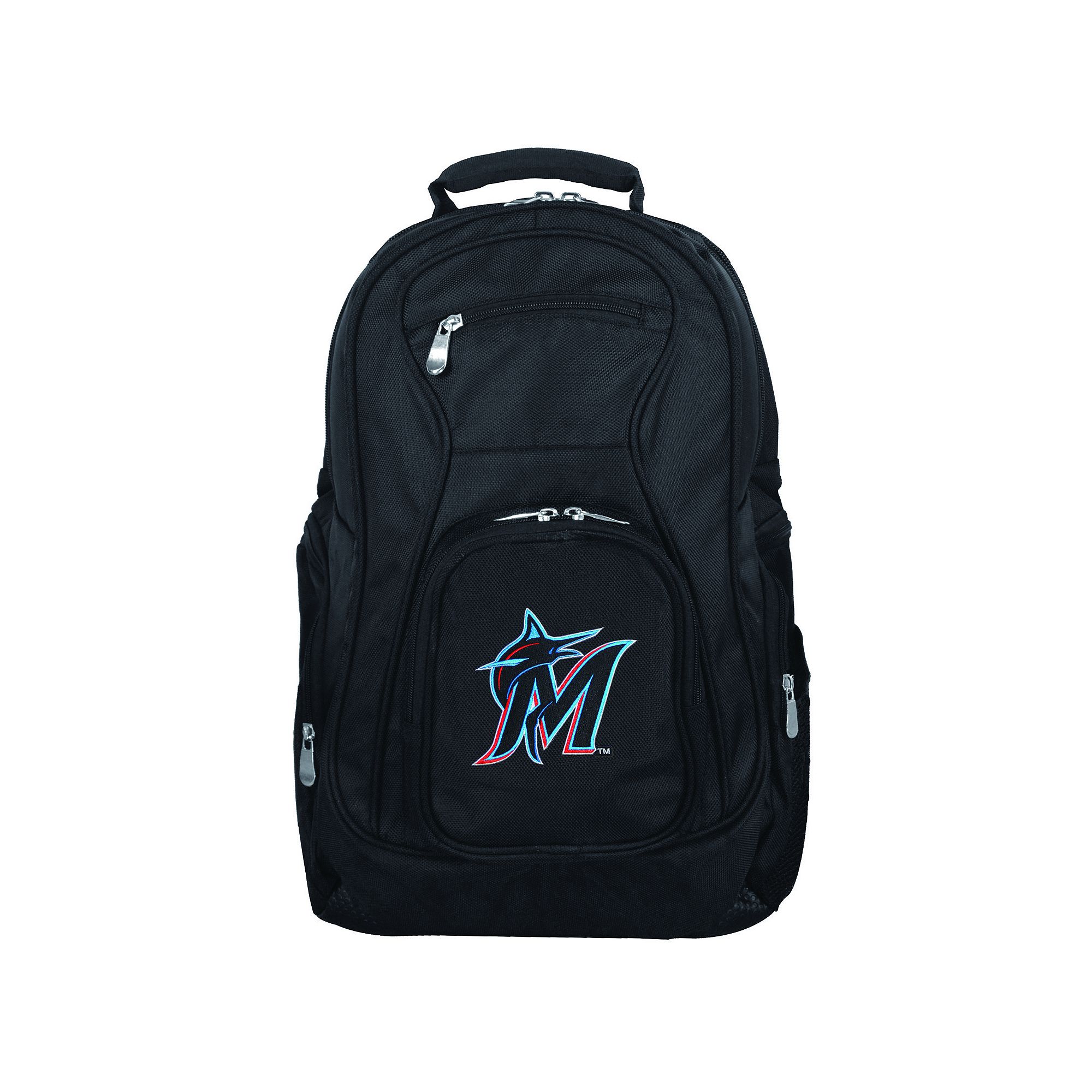 Miami Marlins Premium Laptop Backpack, Black
