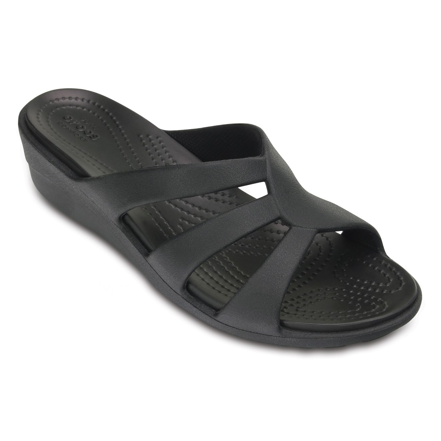 crocs sanrah strappy wedge sandal