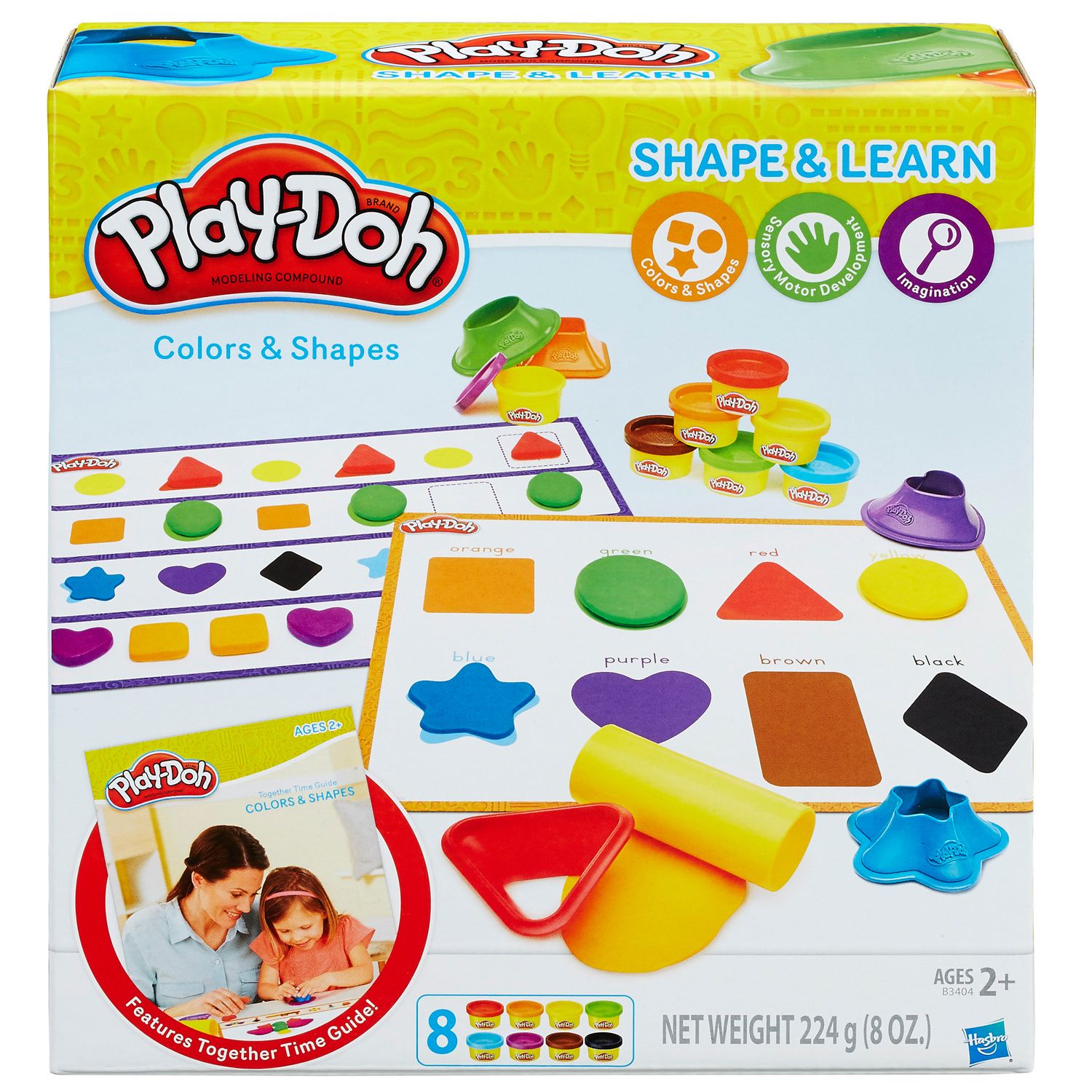 learn colors with 8 color play doh
