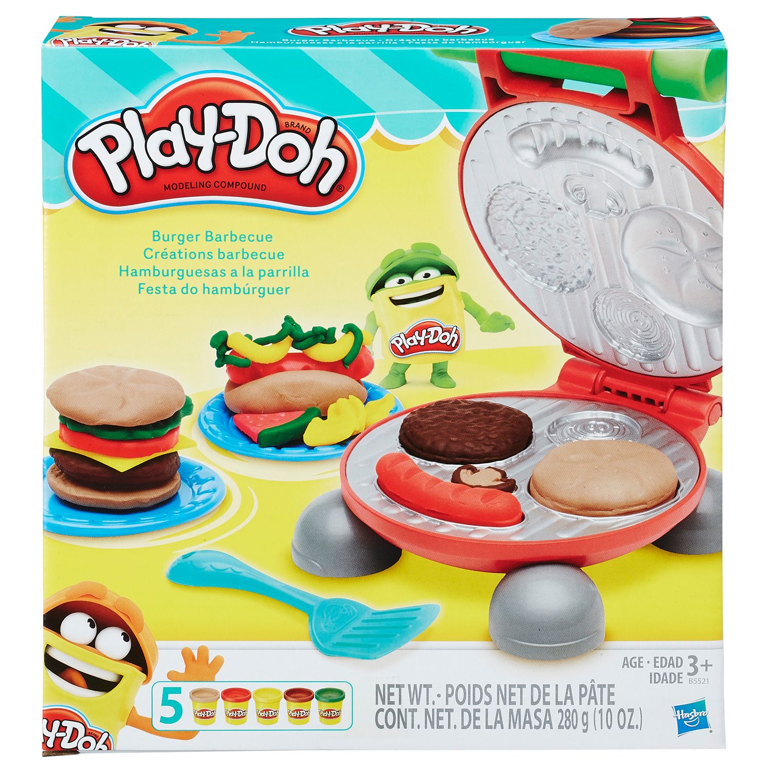 play doh burger barbecue set