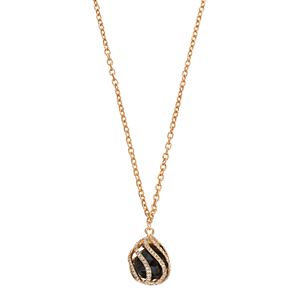 Apt. 9® Long Wavy Caged Teardrop Necklace
