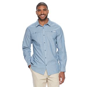 Men's Columbia Battle Mountain Classic-Fit Roll-Tab Button-Down Shirt