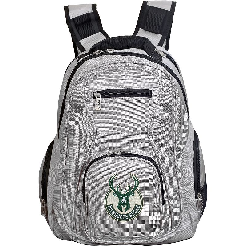 Milwaukee Bucks Premium Laptop Backpack, Grey