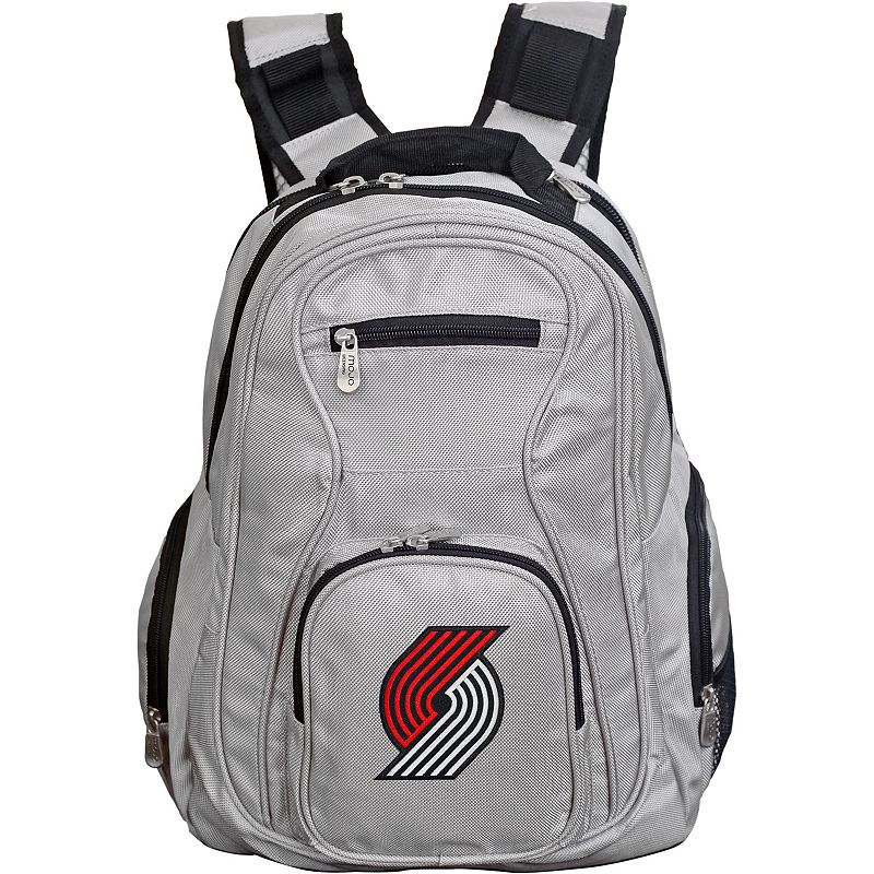 Portland Trail Blazers Premium Laptop Backpack, Grey