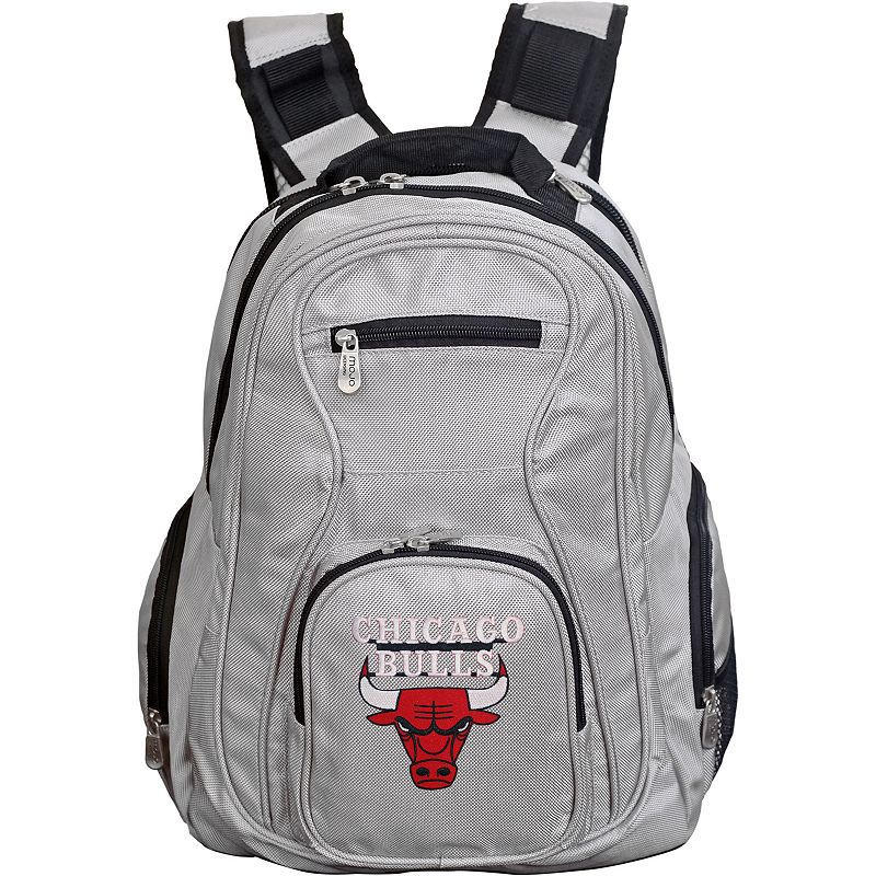 Chicago Bulls Premium Laptop Backpack, Grey