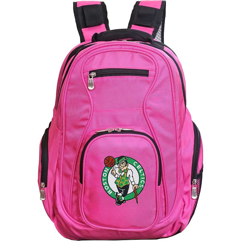 Boston Celtics Premium Laptop Backpack, Pink