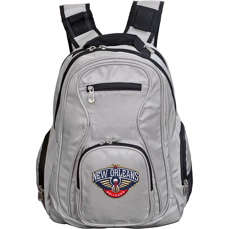 New Orleans Pelicans Premium Laptop Backpack, Grey