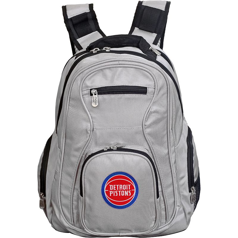 Detroit Pistons Premium Laptop Backpack, Grey