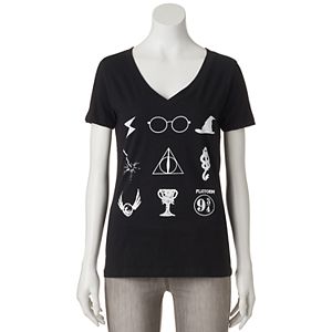 Juniors' Harry Potter Magical Symbols Graphic Tee