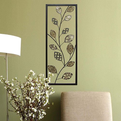 Stratton Home Decor Patterned Leaves Metal Wall Decor