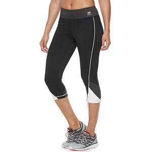 Women's FILA SPORT® Mesh Inset Capri Leggings