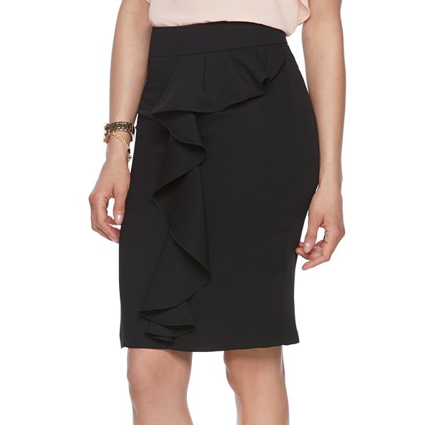 Women's ELLE™ Draped-Ruffle Skirt