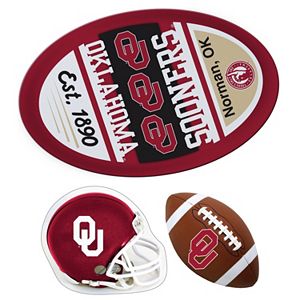 Oklahoma Sooners Helmet 3-Piece Magnet Set