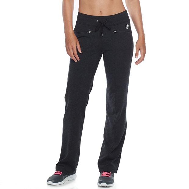 FILA Sport ~ Black Straight Leg Athletic Pants ~ Workout Pants