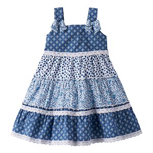 Baby Girl Blueberi Boulevard Tiered Swing Dress