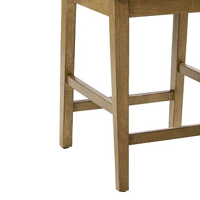 INK+IVY Crackle Contemporary Cutout Counter Stool