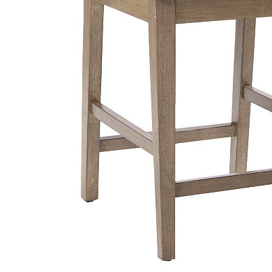 INK+IVY Crackle Contemporary Cutout Bar Stool