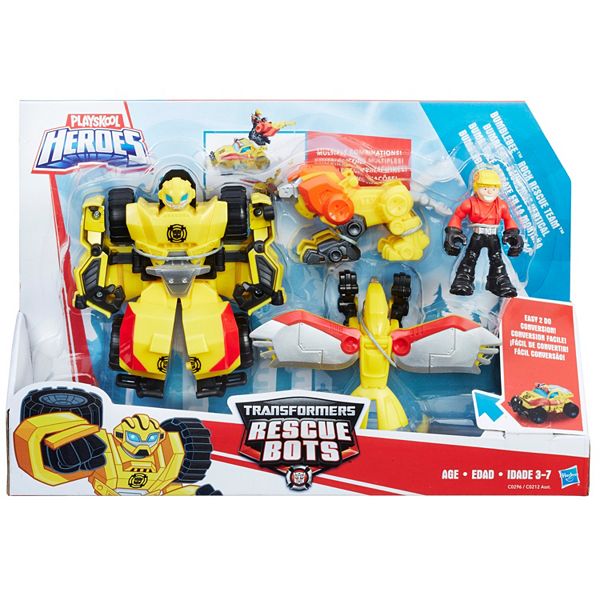 Playskool Heroes Transformers Rescue Bots Bumblebee Rock Rescue Team Set - roblox jailbreak bots