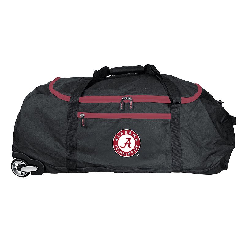 Alabama Crimson Tide Wheeled Collapsible Duffle Bag, Black, ROLNG DUFF