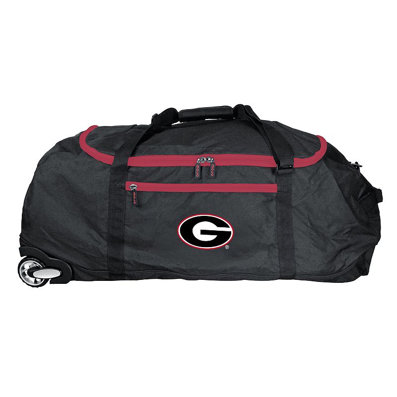 Georgia Bulldogs Wheeled Collapsible Duffle Bag, Black, ROLNG DUFF