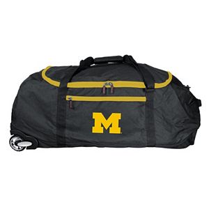 Michigan Wolverines Wheeled Collapsible Duffle Bag