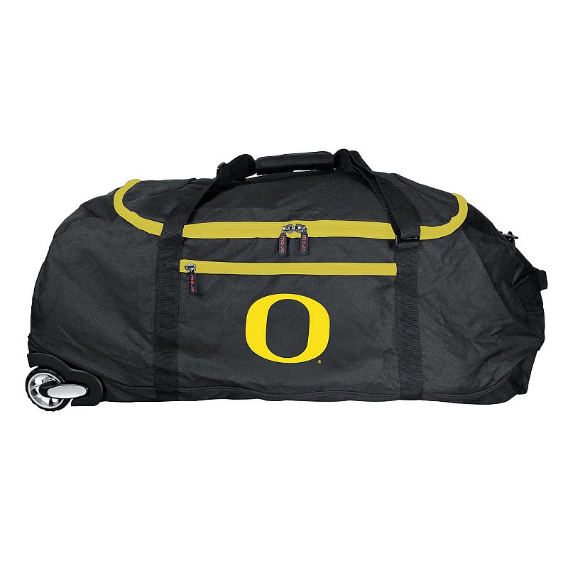 Oregon Ducks Wheeled Collapsible Duffle Bag, Black, ROLNG DUFF