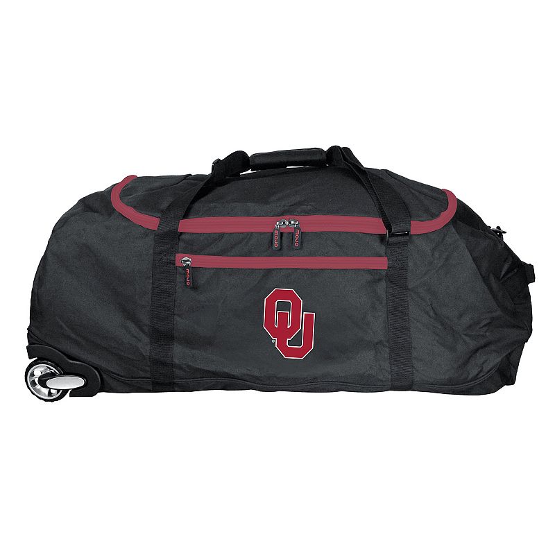 Oklahoma Sooners Wheeled Collapsible Duffle Bag, Black, ROLNG DUFF