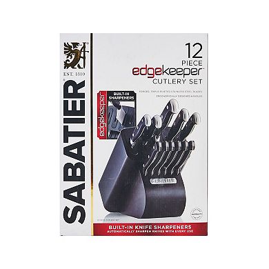 Sabatier Edgekeeper 12-pc. Self-Sharpening Knife Block Set