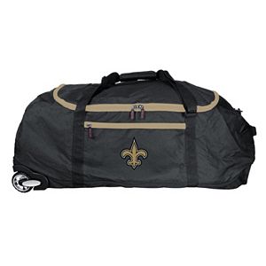 New Orleans Saints Wheeled Collapsible Duffle Bag