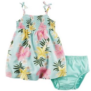 Baby Girl Carter's Floral Smocked Dress