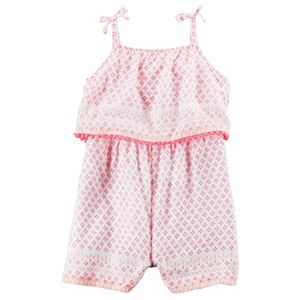 Baby Girl Carter's Dot Popover Romper